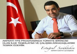 AK Parti Aziziye Teşkilatı Türkiye 1.si oldu