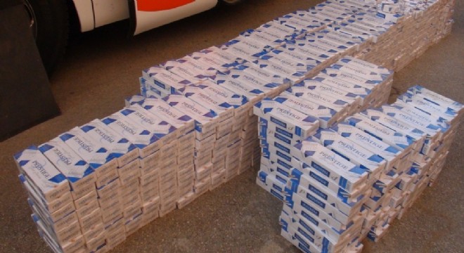 19 bin 250 paket kaçak sigara ele geçirildi