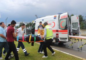 Dadaşkent’te zincirleme trafik kazası: 2 yaralı 