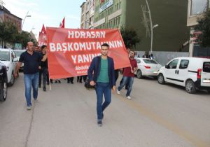 Horasan’dan Erzurum’a demokrasi çıkarması