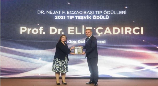 2021 Tıp Teşvik Ödülü Prof. Dr. Çadırcı'nın
