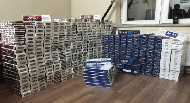 730 karton kaçak sigara ele geçirildi