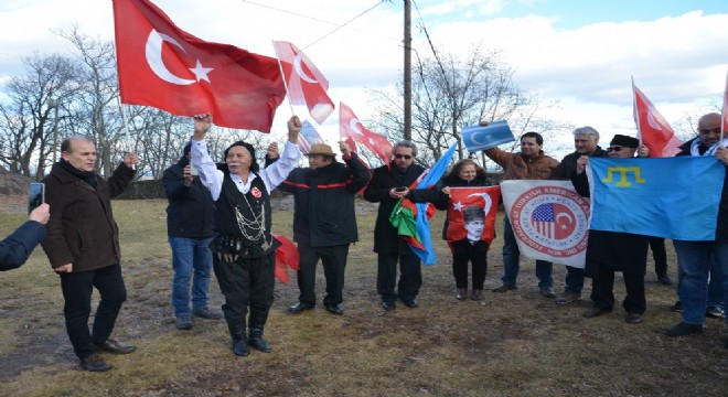 ABD de Türkler Sarıkamış için yürüdüler