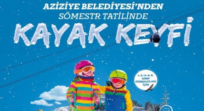 Aziziyeli çocuklara kayak imkanı