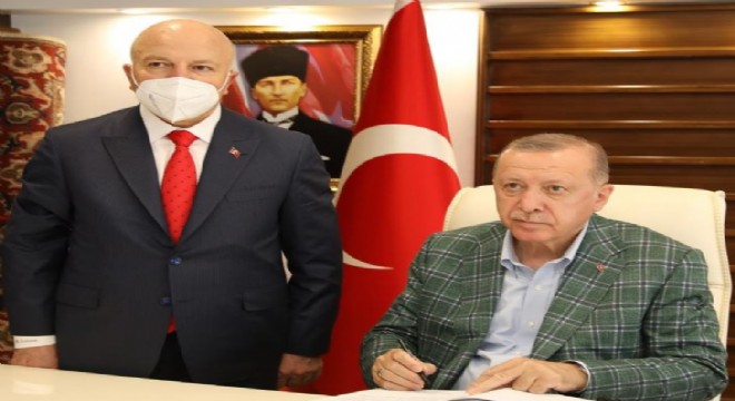 Büyükşehir Cumhurbaşkanı Erdoğan'ı ağırladı