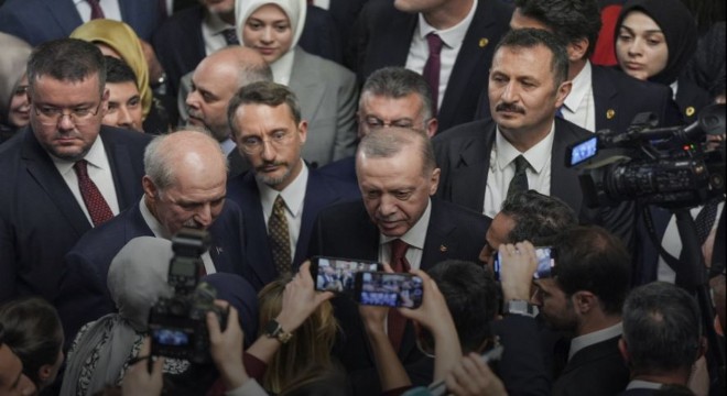 Erdoğan, TBMM'deki 23 Nisan resepsiyonuna katıldı