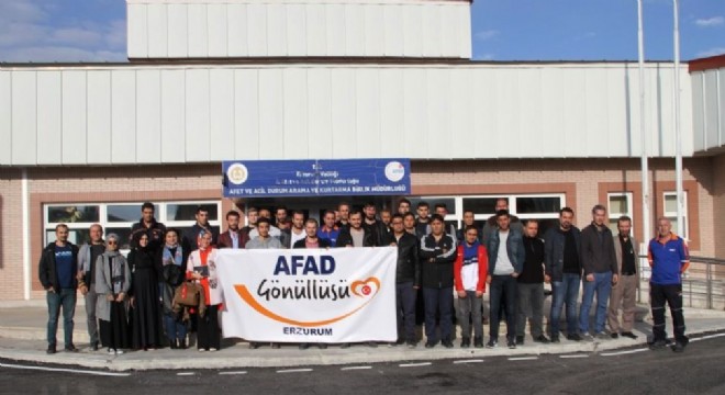Erzurum AFAD gönüllülerle buluştu