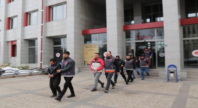 Erzurum’da, aranan 9 zanlı yakalandı
