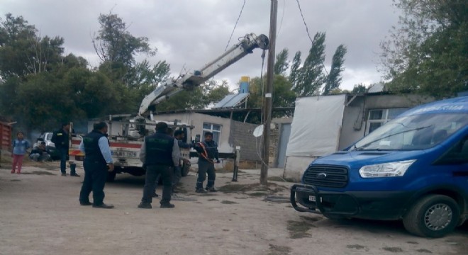 Erzurum’da kaçak elektrik taraması