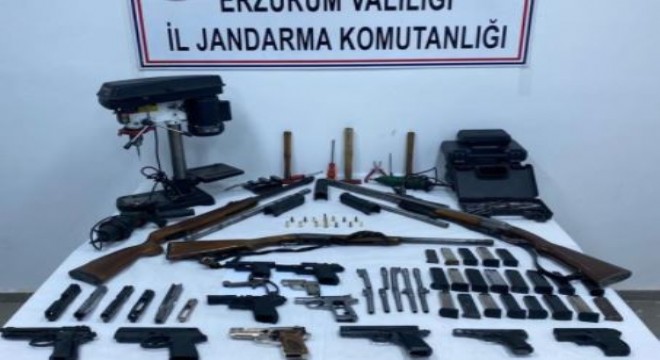 Erzurum’da kaçak silah operasyonu: 2 gözaltı