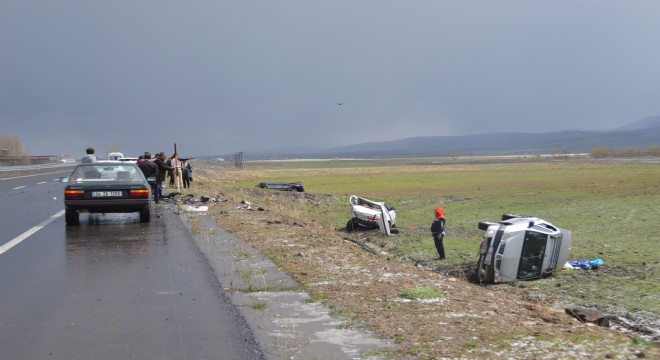 Erzurum – Eleşkirt yolunda kaza: 7 yaralı