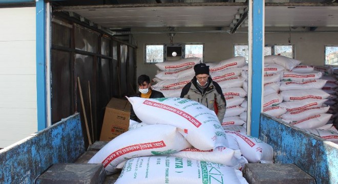 Erzurumlu çiftçilere 480 ton tohum desteği