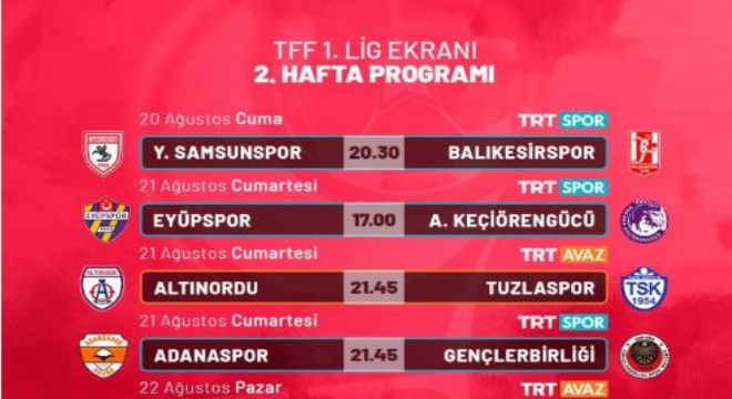 Erzurumspor – Bursa maçı TRT Spor’da