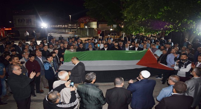 Malatya da İsrail protesto edildi