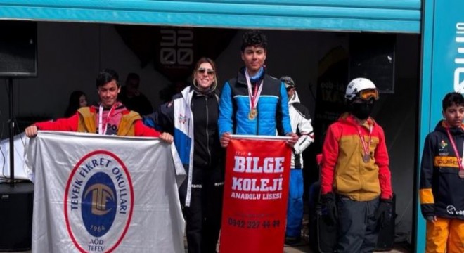 Okullar Arası Snowboardda Erzurum’un gururu oldu