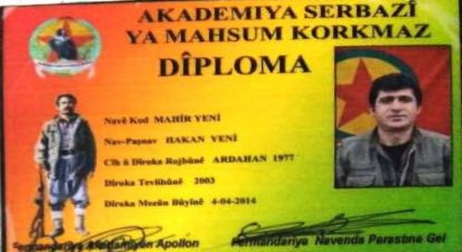 PKK nın Tendürek bölge sorumlusu öldürüldü