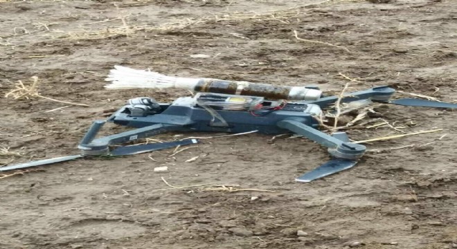 PKK nın bomba yüklü  drone u düşürüldü