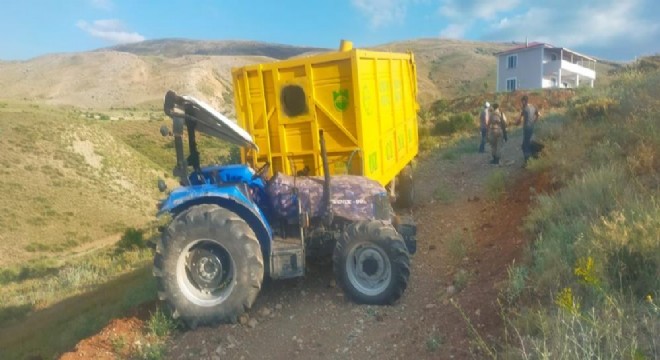 Tercan’da traktör kazası: 1 ölü 1 yaralı