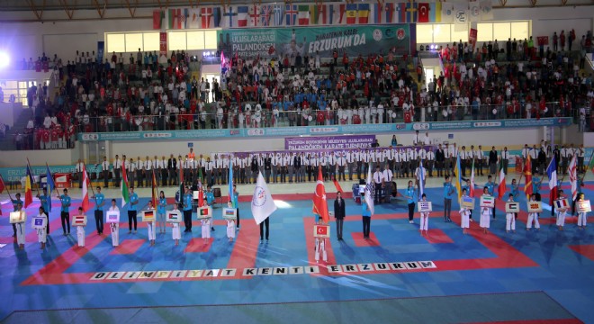 Uluslararası Palandöken Karate Turnuvası başladı
