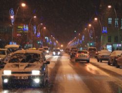 Erzurum’da kar uyarısı