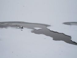 Kuyucuk Kuş Gölü dondu