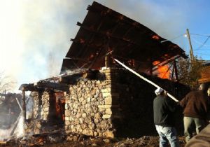 Pınar Köyündeki yangında 5 kişi zehirlendi