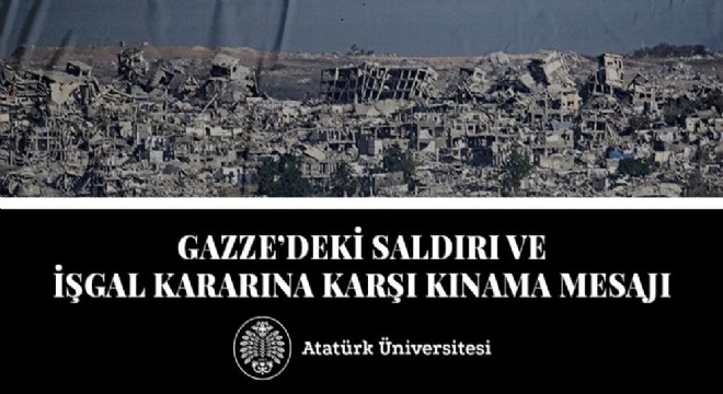 'Gazze’de yaşananlar büyük bir insanlık dramıdır'