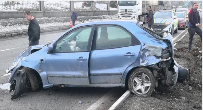 Araçtan kopan LPG tankı korku dolu anlar yaşattı