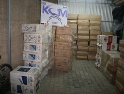 14 bin paket kaçak sigara ele geçirildi