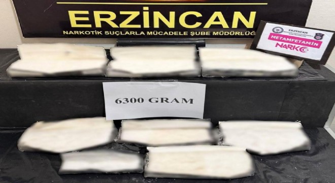 6 kilo 300 gram metamfetamin ele geçirildi