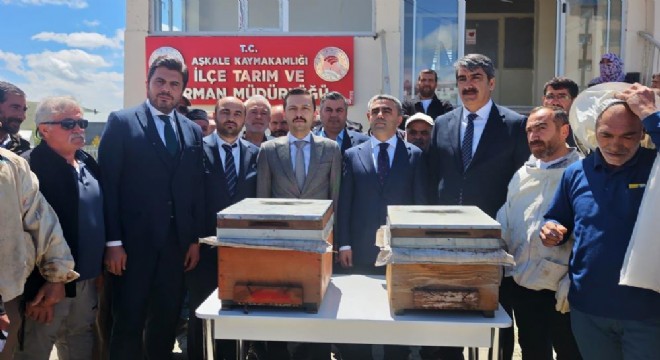 Aşkale'de arıcılara destek