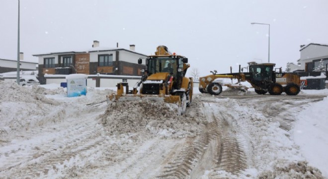 Aziziye’de karla mücadele seferberliği