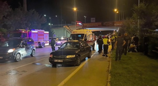 Aziziye'de trafik kazası: 1 yaralı