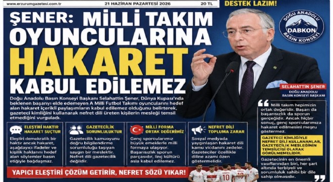 DABKON Başkanı Şener’den milli uyarı