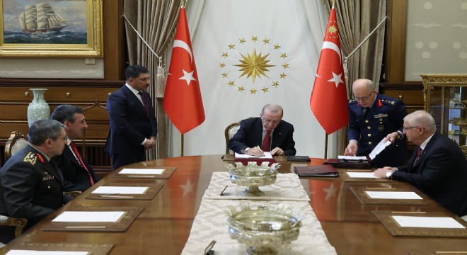 Erdoğan YAŞ kararlarını imzaladı