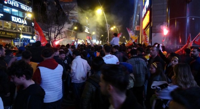 Erzurum’da GS taraftarının şampiyonluk coşkusu
