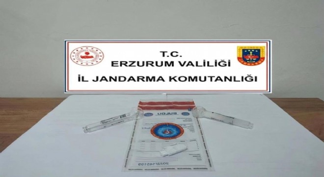 Erzurum'da Jandarma’dan uyuşturucu operasyonu