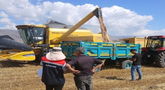 Erzurum'da hasat dönemi denetimleri sürüyor
