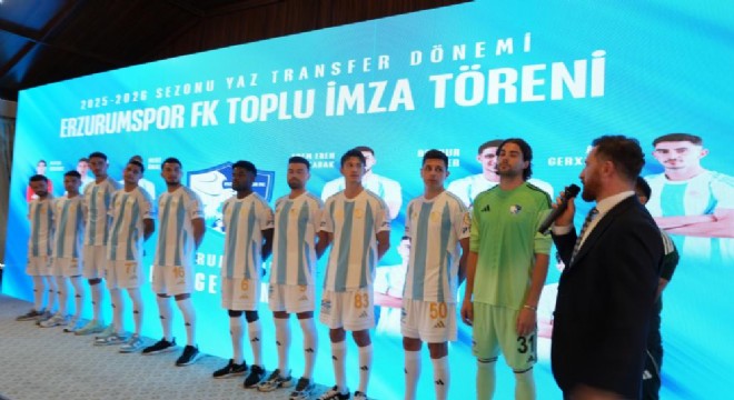 Erzurumspor’da yeni transferler tanıtıldı
