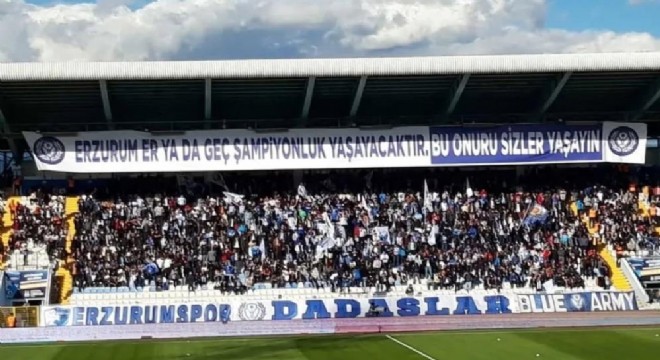 Erzurumspor taraftarları tek çatı altında