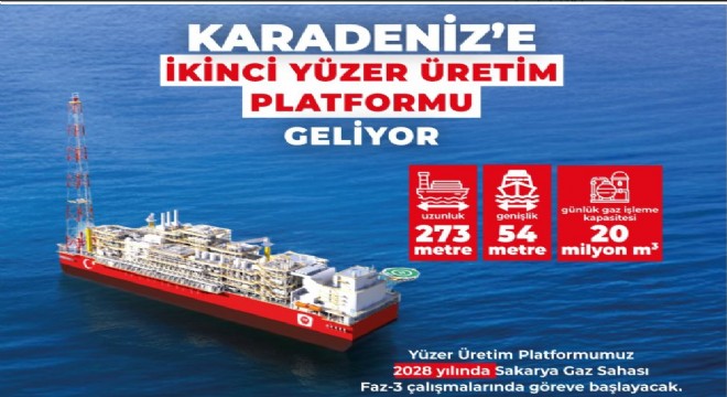 Karadeniz’e ikinci ‘Yüzer Üretim Platformu’