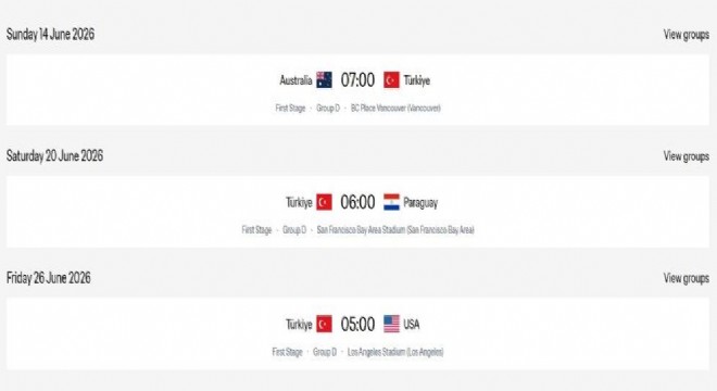 Milli Takım' Dünya Kupası fikstüründe değişiklik