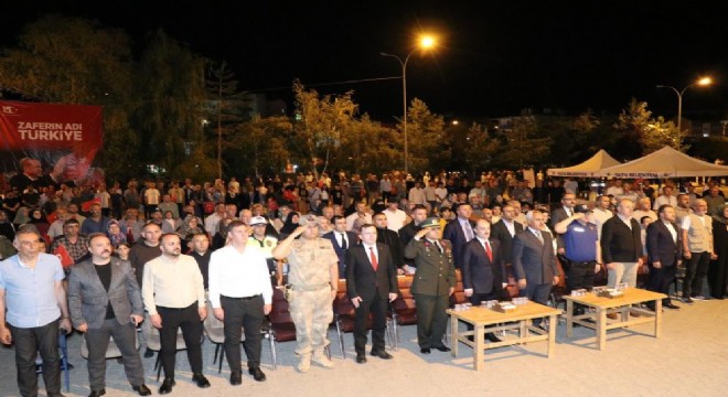 Oltulular demokrasi nöbetinde buluştu