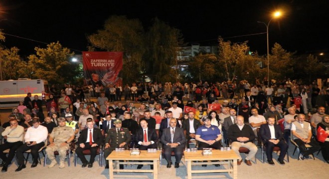 Oltulular demokrasi nöbetinde buluştu