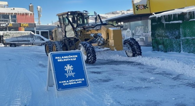 Palandöken Belediyesi ekipleri sahada