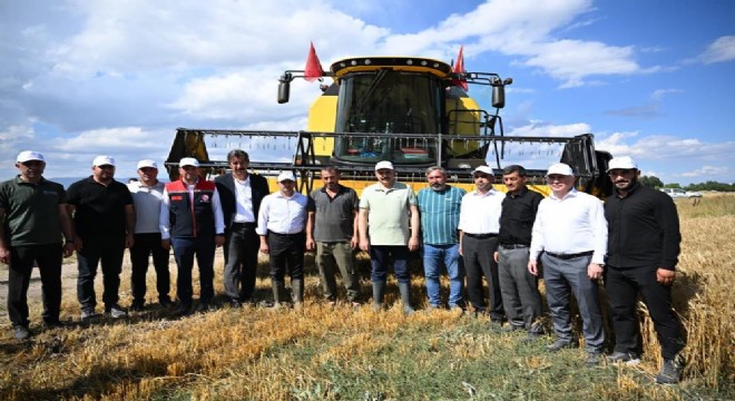 Tarım Lisesi’nde buğday hasadı yapıldı