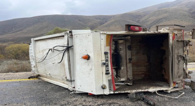 Tekman'da trafik kazası: 1 yaralı