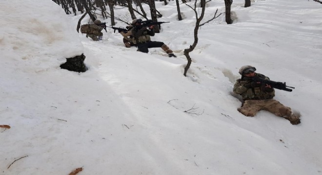 Teröristlere ait 9 sığınak imha edildi