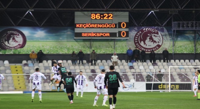 Trendyol 1. Lig: Keçiörengücü: 0 - Serikspor: 0