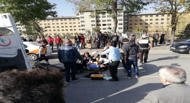 Yenişehir’de otomobil yayaya çarptı